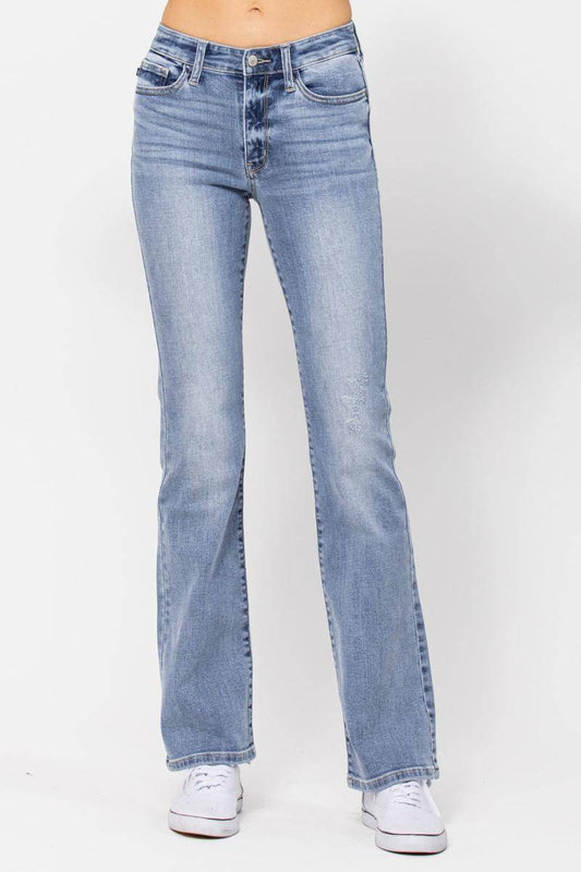 Judy Blue Mid-Rise Non Distressed Bootcut Jeans